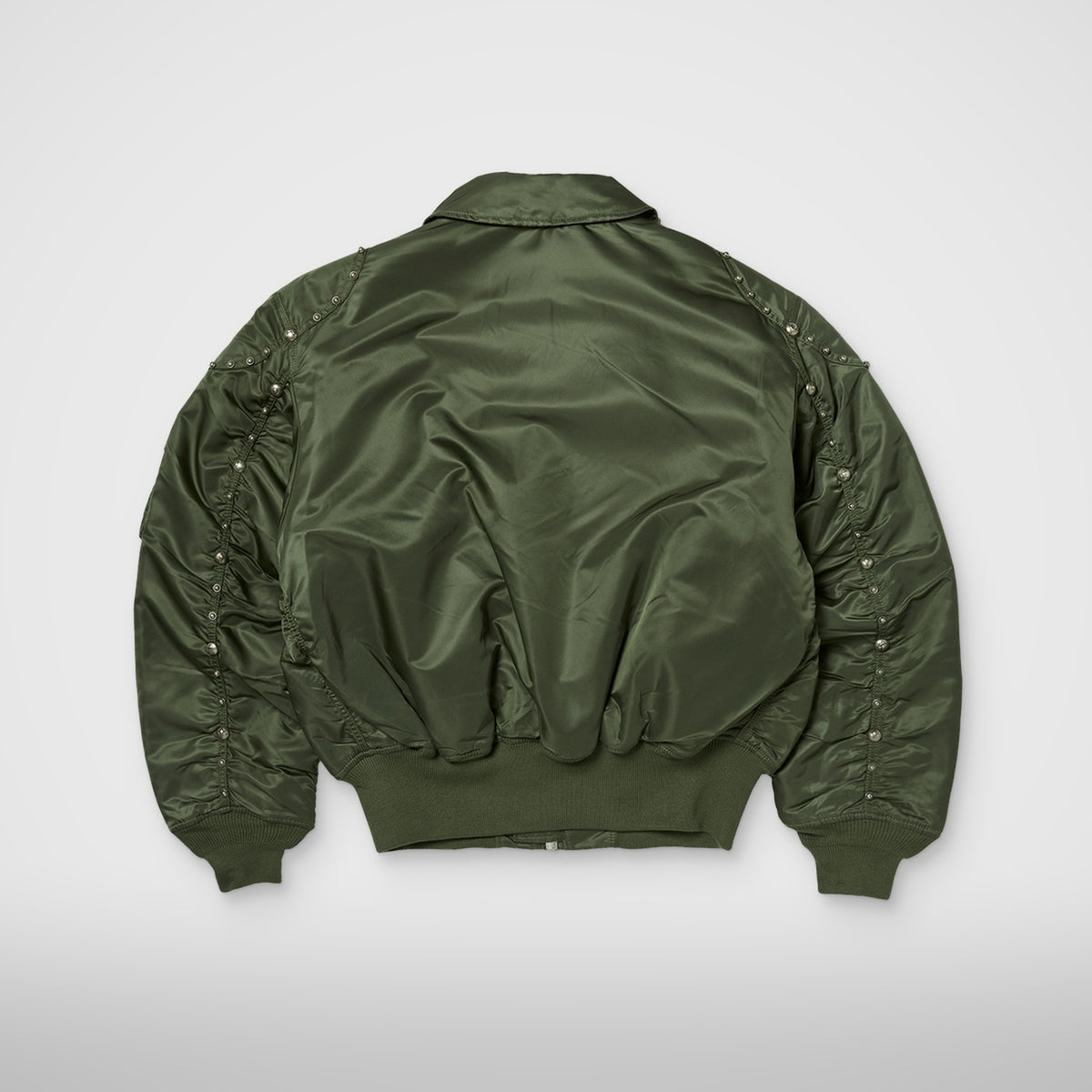 Thug Club X Alpha CWU 45/P Rivet Button Version in sage, back view