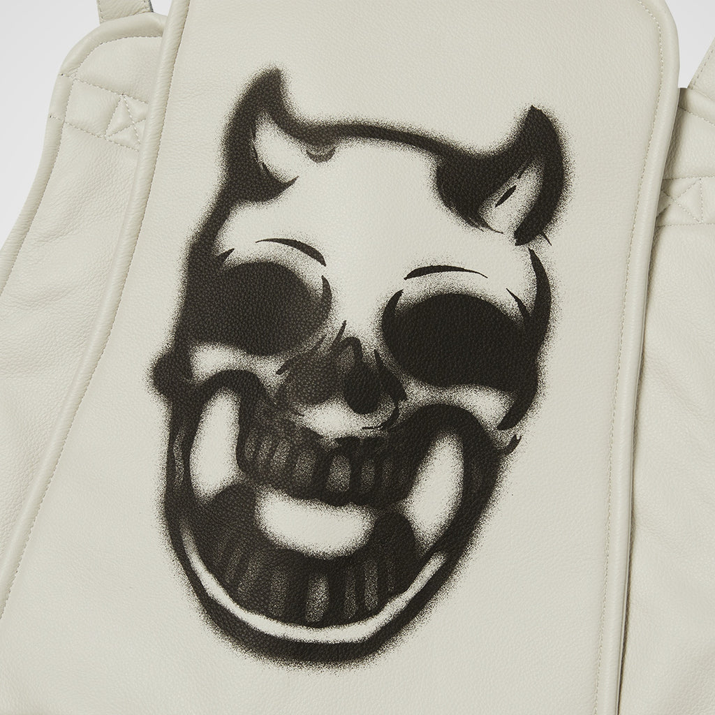 Thug Club Demi Quilted Vest in ivory, view 3 of 5