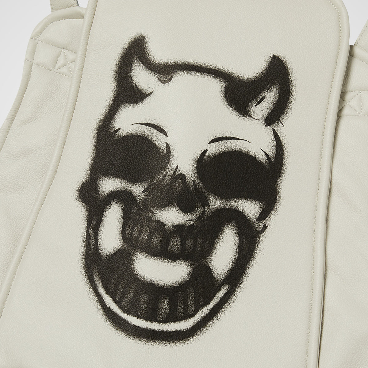 Thug Club Demi Quilted Vest in ivory, view 3 of 5