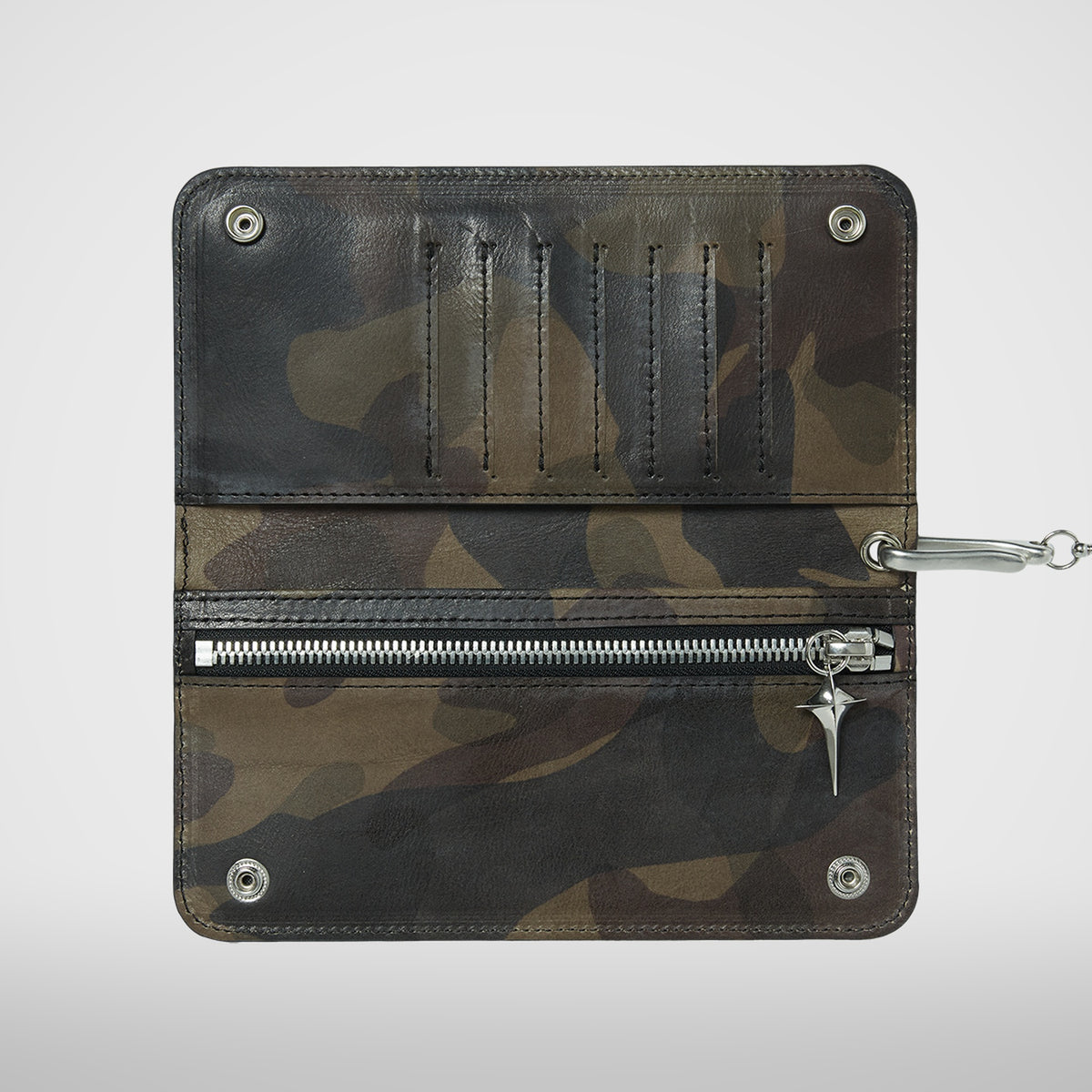 Thug Club Chopper Camo Long Wallet in dark camo, view 4 of 4