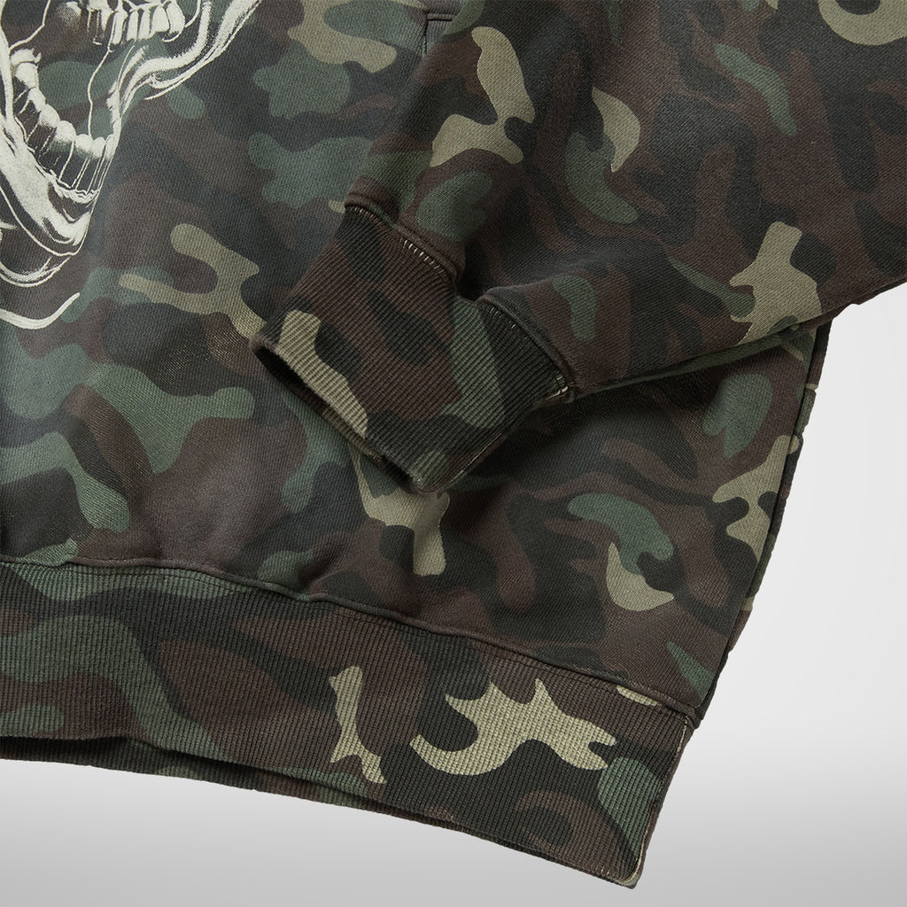 Thug Club Hotheaded Riding Skull Hoodie in camo, view 6 of 6
