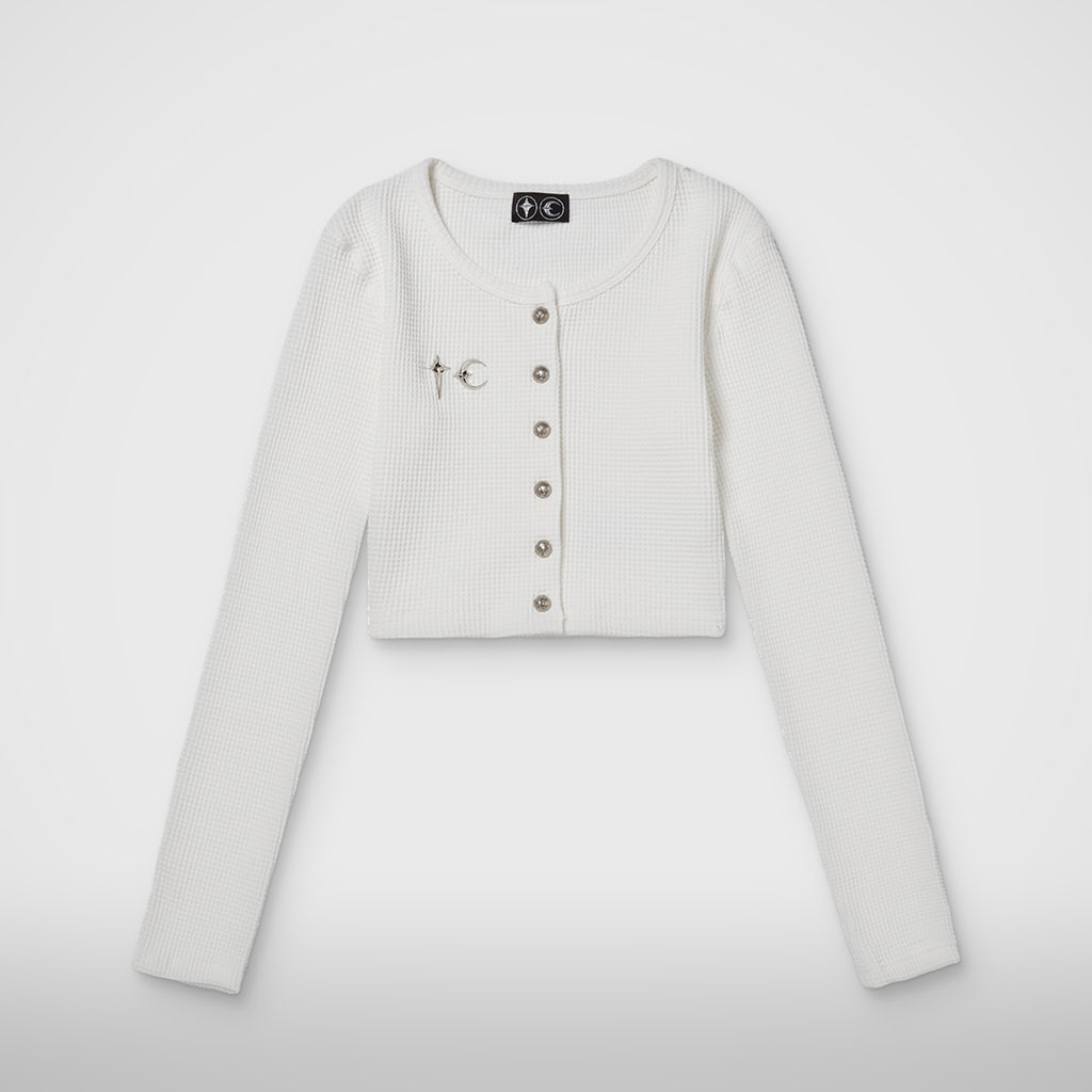 Thug Club TC Womens Cardigan in white