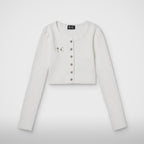 Thug Club TC Womens Cardigan in white