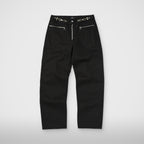 Thug Club TC 3-ZIP Embroidered Pants in black