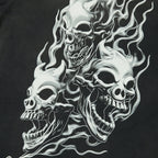 Thug Club Three Riding Skull Dirt T-Shirt in black, view 4 of 4