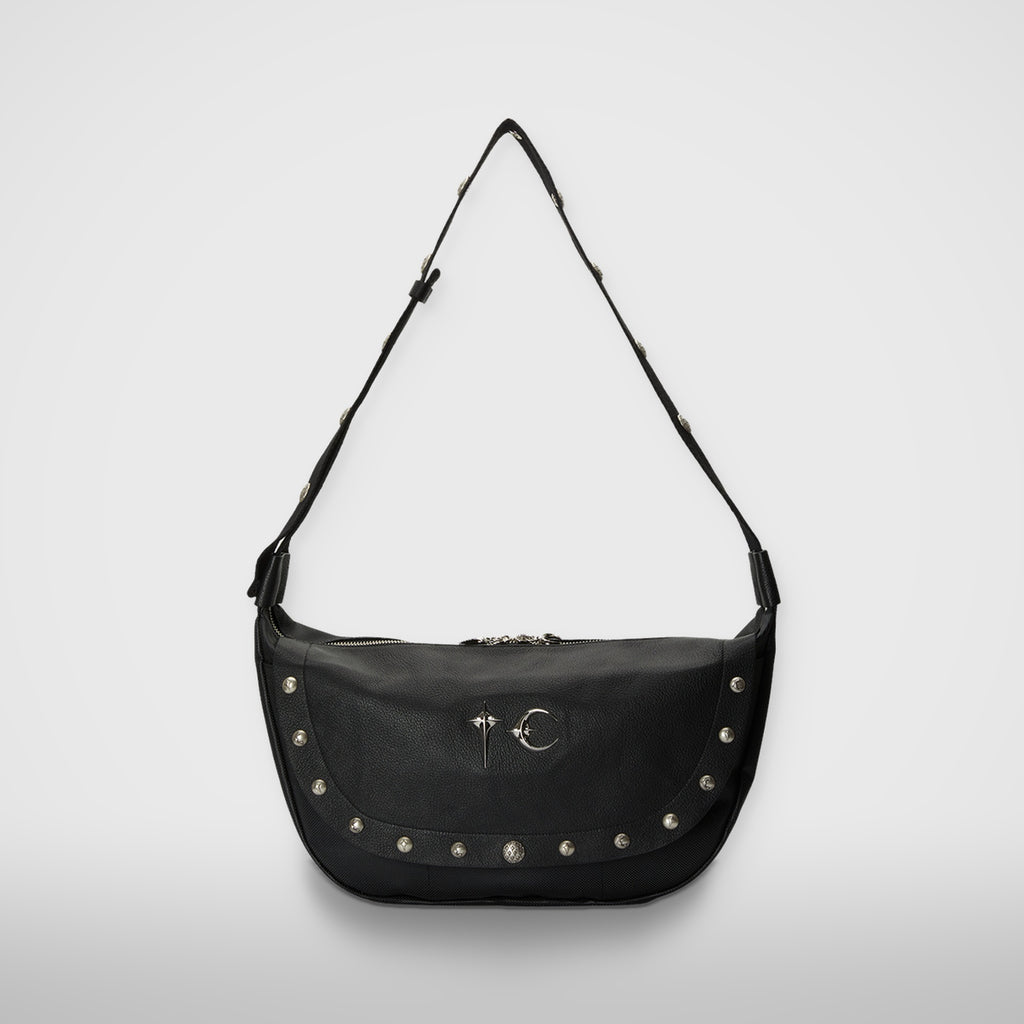 Thug Club Goat Skin Dragon Messenger Bag in black