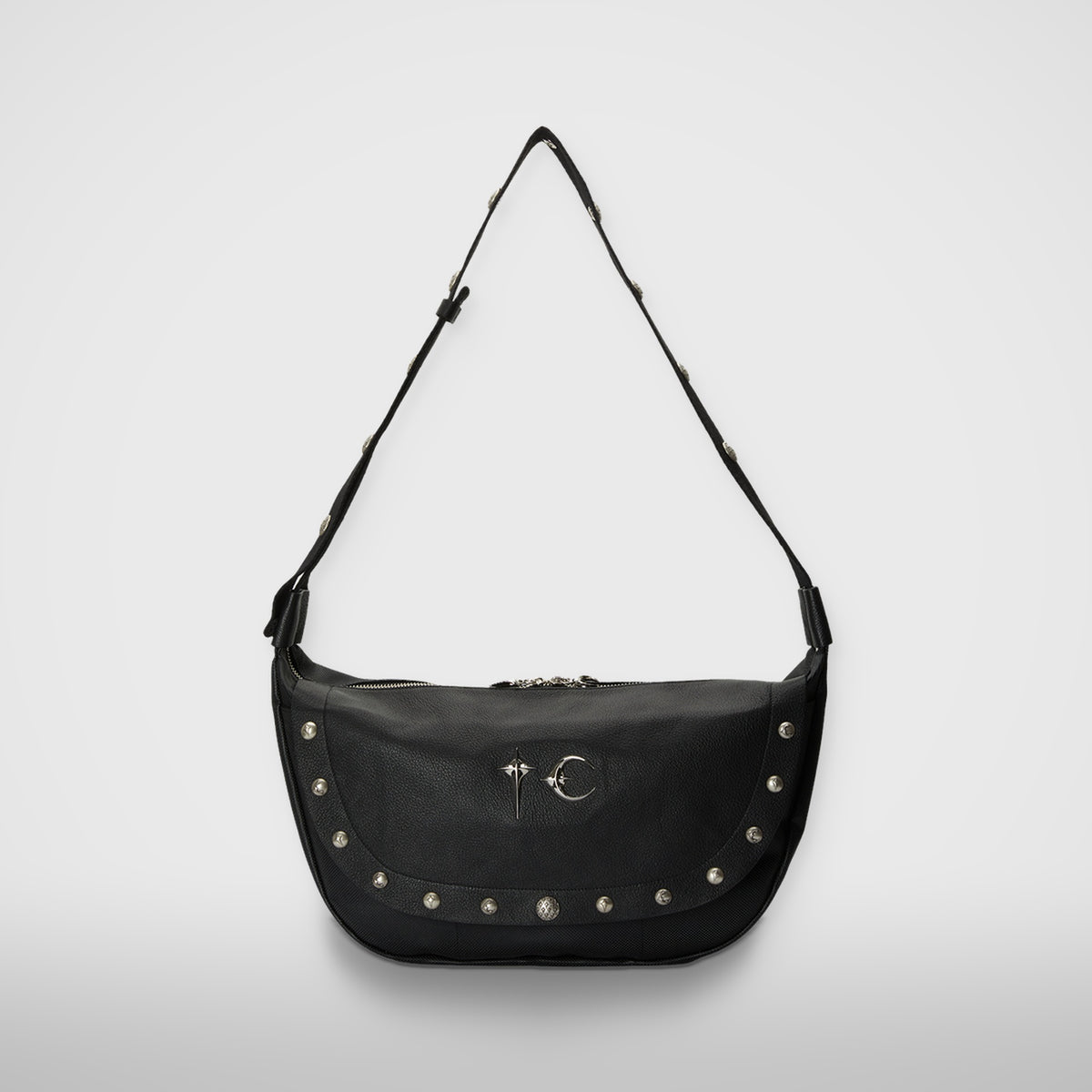 Thug Club Goat Skin Dragon Messenger Bag in black
