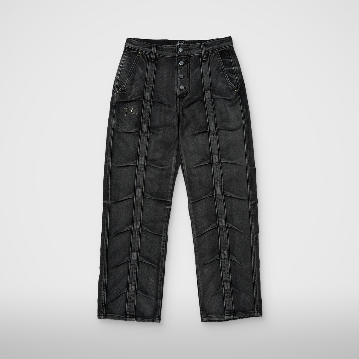 Thug Club Line Gob Denim Pants in black