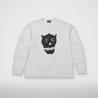 Thug Club TC Skull Long-Sleeve in white, front view