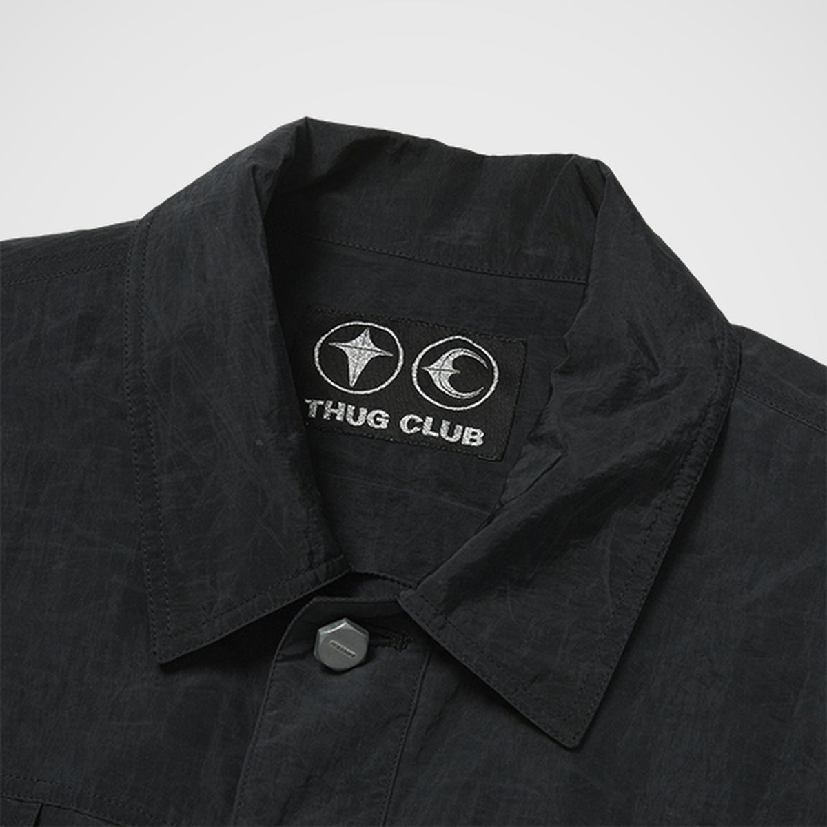 Thug Club Scarred Bio Army Jacket in black, view 3 of 8