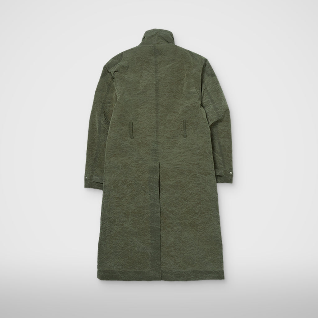 Thug Club Scarred Bio Soldier Trench Coat in khaki, view 2 of 9