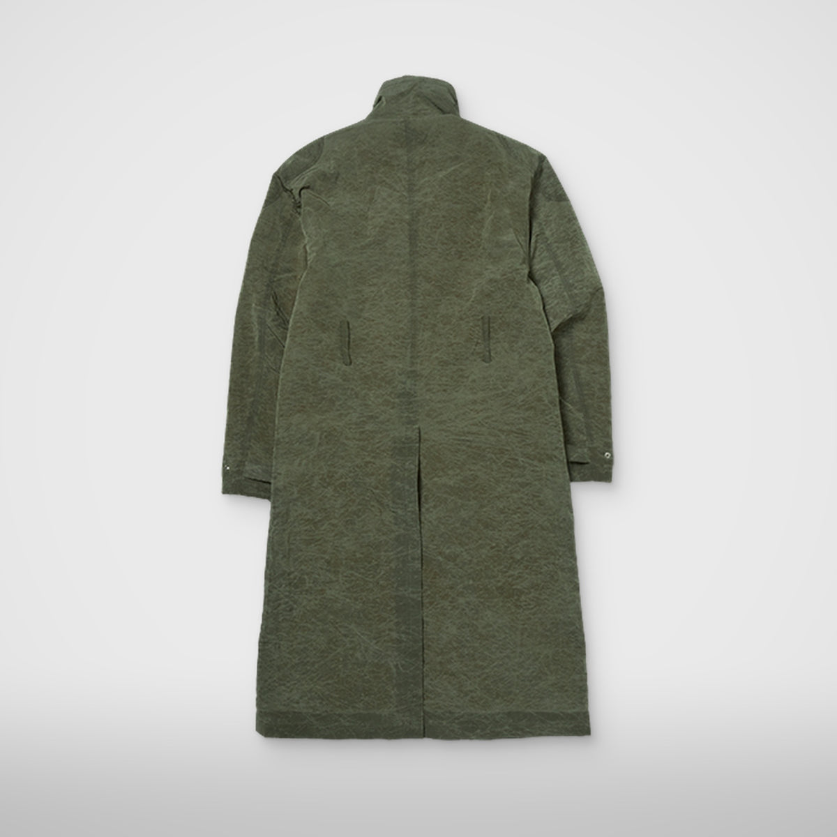 Thug Club Scarred Bio Soldier Trench Coat in khaki, view 2 of 9