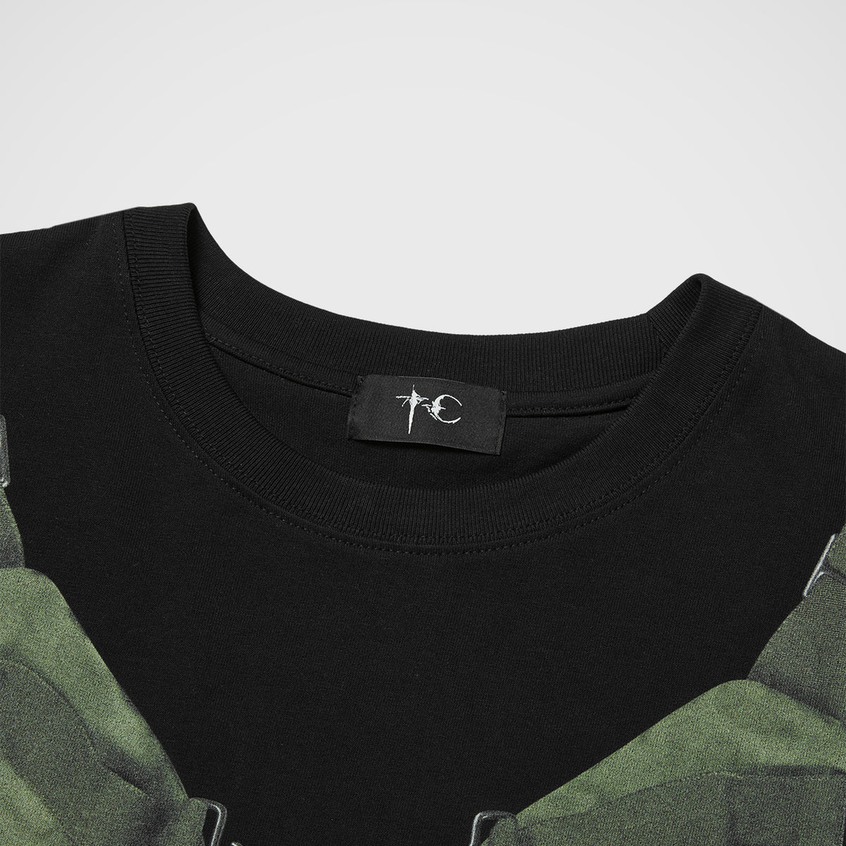 Thug Club TC Work Vest T-Shirt in black, view 3 of 4