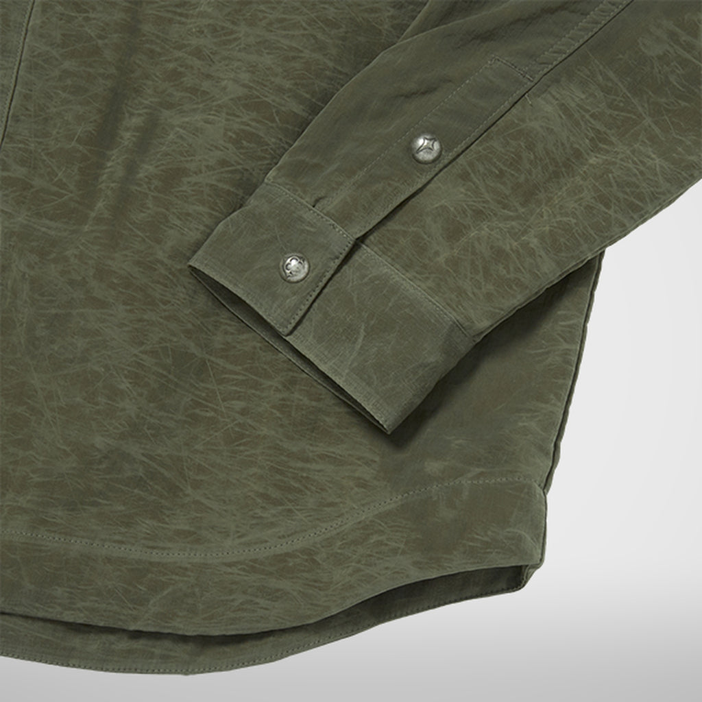 Thug Club Scarred Officer Shirt in khaki, view 6 of 7