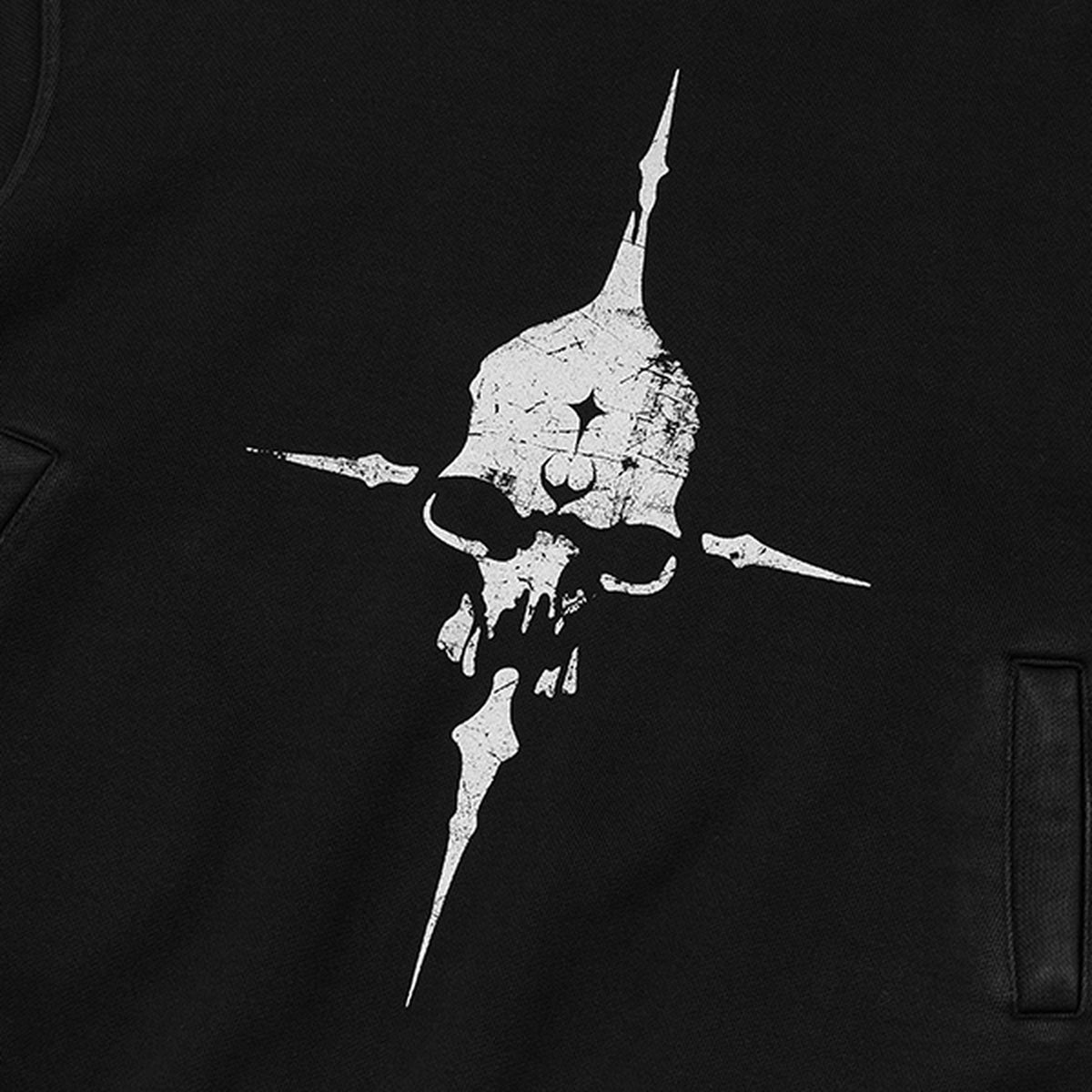 Thug Club Peace Stud Hoodie in black, view 5 of 8