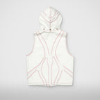 Thug Club Cave Denim Vest in white, view 2 of 10