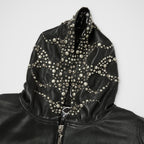 TC HOTHEAD THREE RIDING SKULL LEATHER JACKET