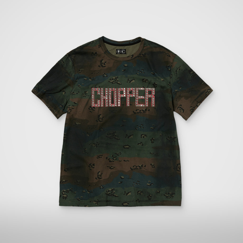 Thug Club Camoflage Chopper T-Shirt in green
