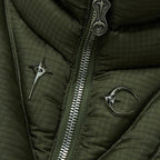 Thug Club War Life Down Jacket in khaki, view 5 of 9