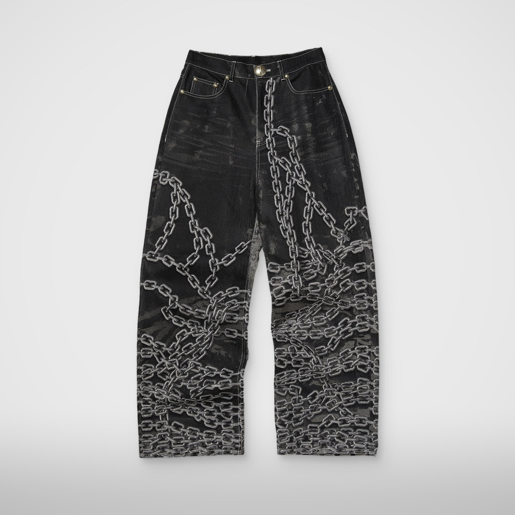 Thug Club TC Shackle Pants in black, front view