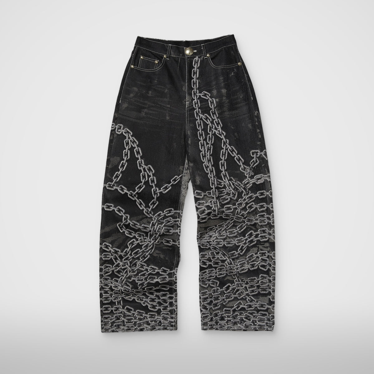 Thug Club TC Shackle Pants in black, front view