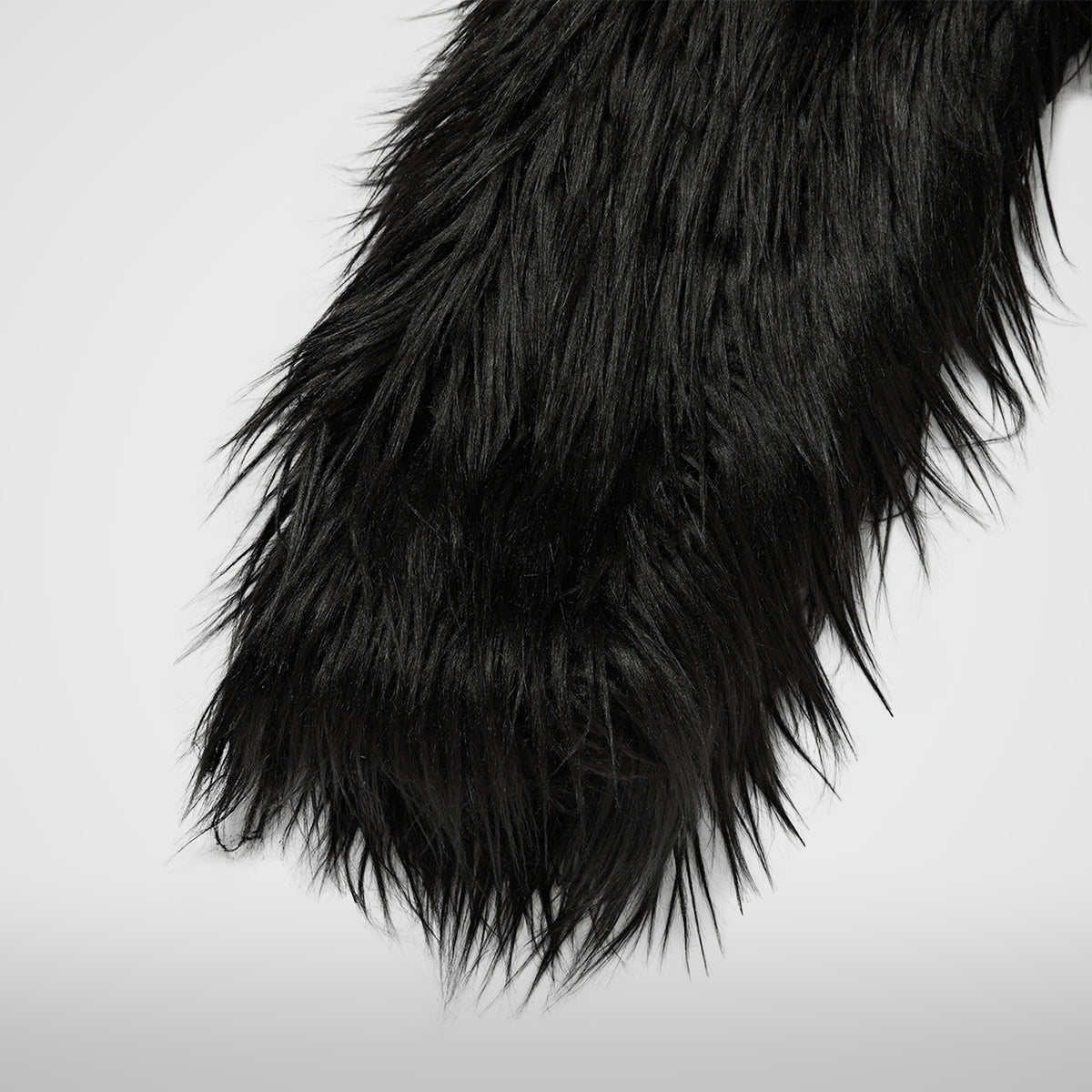 Thug Club TC Crow Fur Coat in black, view 6 of 8