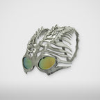 Thug Club TC Bone Half Mask in silver, view 2 of 3