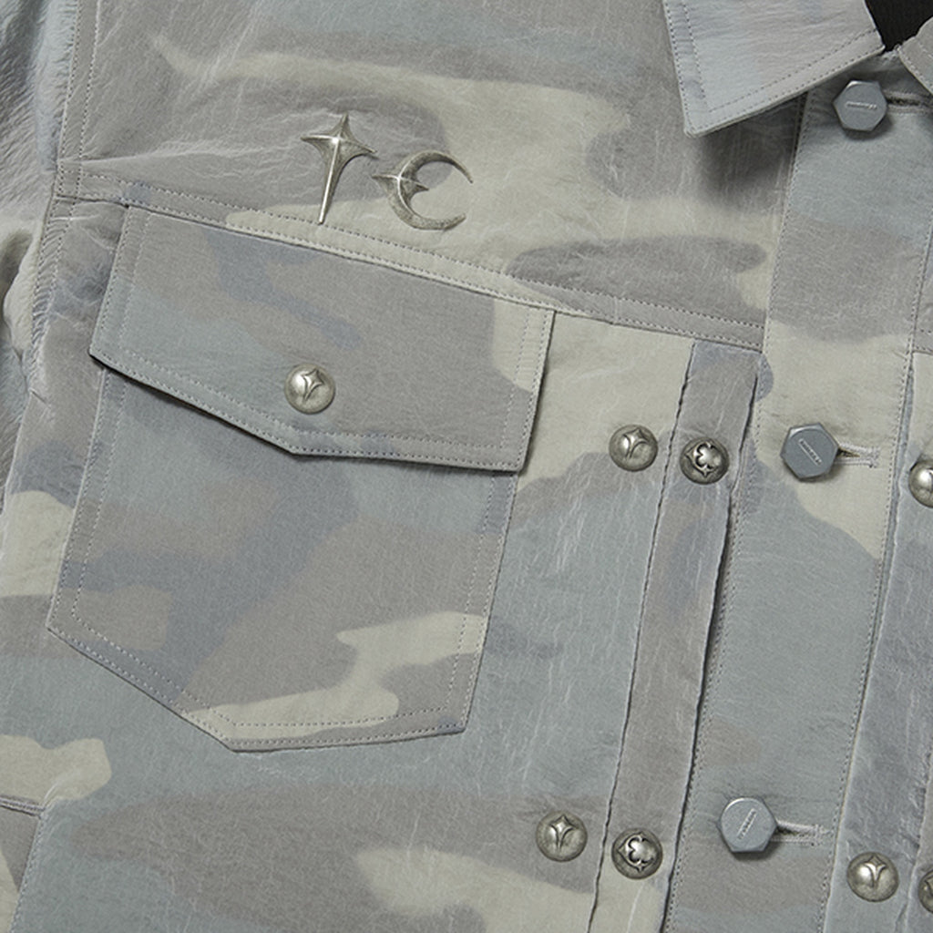 Thug Club Clouded Bio Army Jacket in multi, view 4 of 8