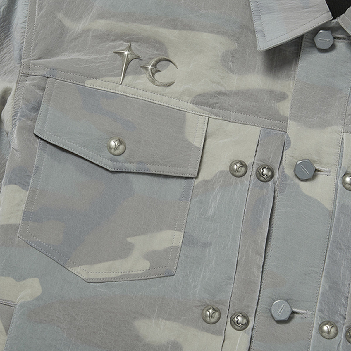 Thug Club Clouded Bio Army Jacket in multi, view 4 of 8