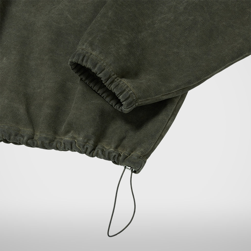 Thug Club Color Emblem Hoodie in khaki, view 6 of 6