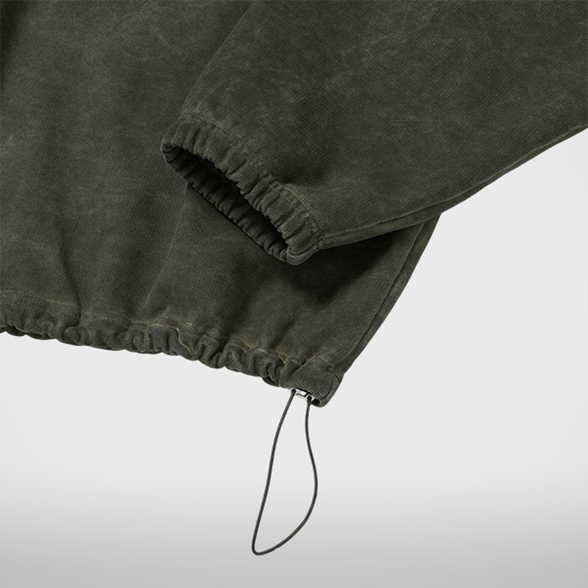 Thug Club Color Emblem Hoodie in khaki, view 6 of 6