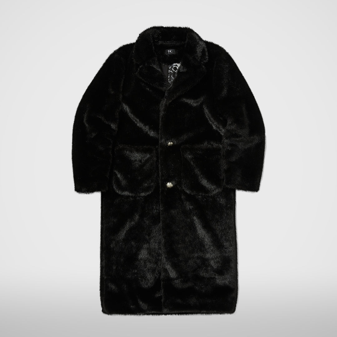 THREE RIDING SKULL FUR COAT