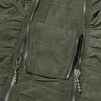 Thug Club Scarred Double Flying Bio Jacket in khaki, view 5 of 7