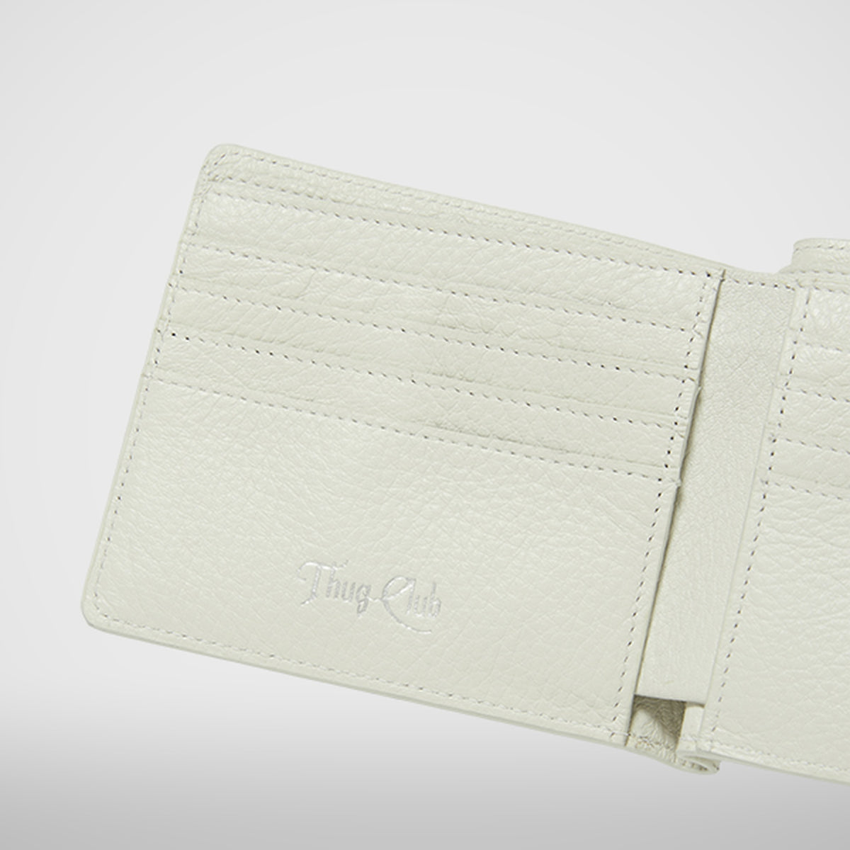 Thug Club Rock Wallet in dead white, view 5 of 7