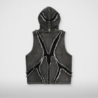Thug Club Cave Denim Vest in black, view 2 of 10