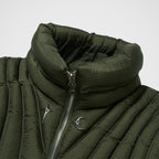 Thug Club War Life Down Vest in khaki, view 3 of 8