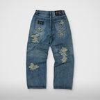 Thug Club Vintage Double Knee Pants in blue, view 2 of 2