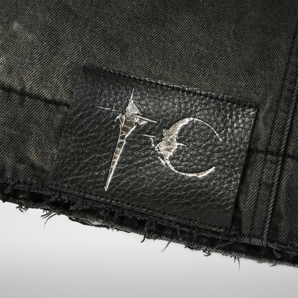 Thug Club Iron Steel Focus Denim Jacket in black, view 4 of 4