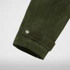 Thug Club Bio Soldier Leather Trench Coat in khaki, view 11 of 11