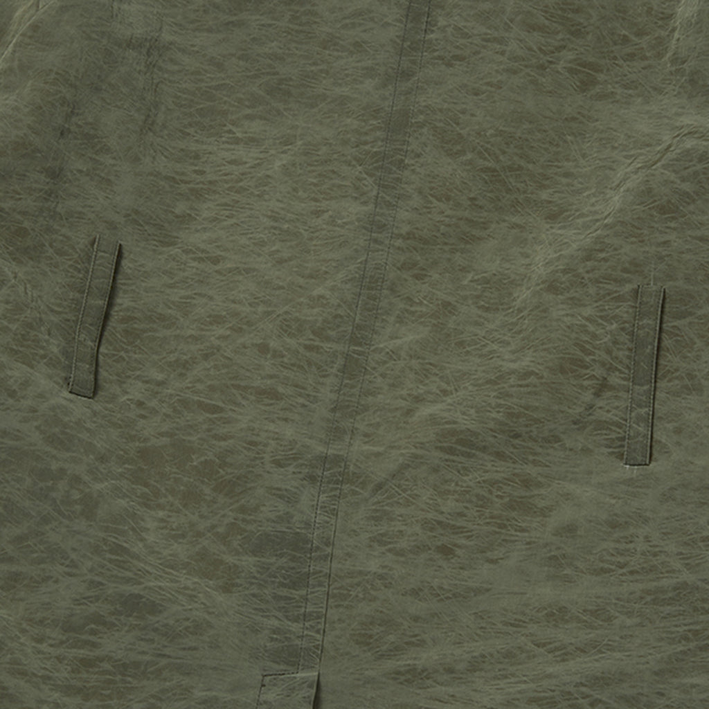 Thug Club Scarred Bio Soldier Trench Coat in khaki, view 8 of 9