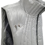 Thug Club Cave Goose Down Vest in silver, view 3 of 4