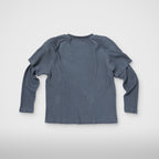Thug Club Bulk Shoulder Three Riding Skull Layered T-Shirt in blue, view 2 of 4