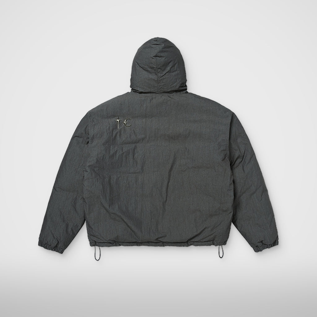 Thug Club Armor Down Hoodie in charcoal, view 2 of 7