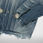 Thug Club TC Extendo Denim Jacket in blue, view 4 of 5