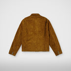 Thug Club Bio Soldier Leather Jacket in camel, view 2 of 8