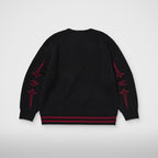 Thug Club TC Bone Knit Sweater in bk/red