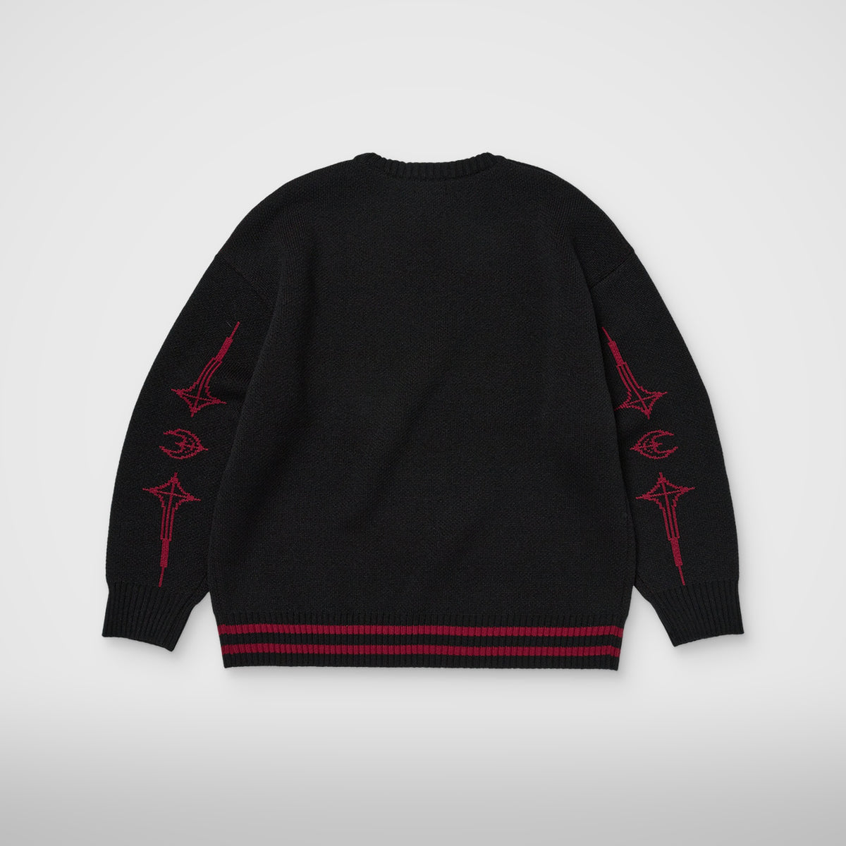Thug Club TC Bone Knit Sweater in bk/red