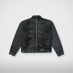 Thug Club Claw Denim Jacket in black, view 2 of 9