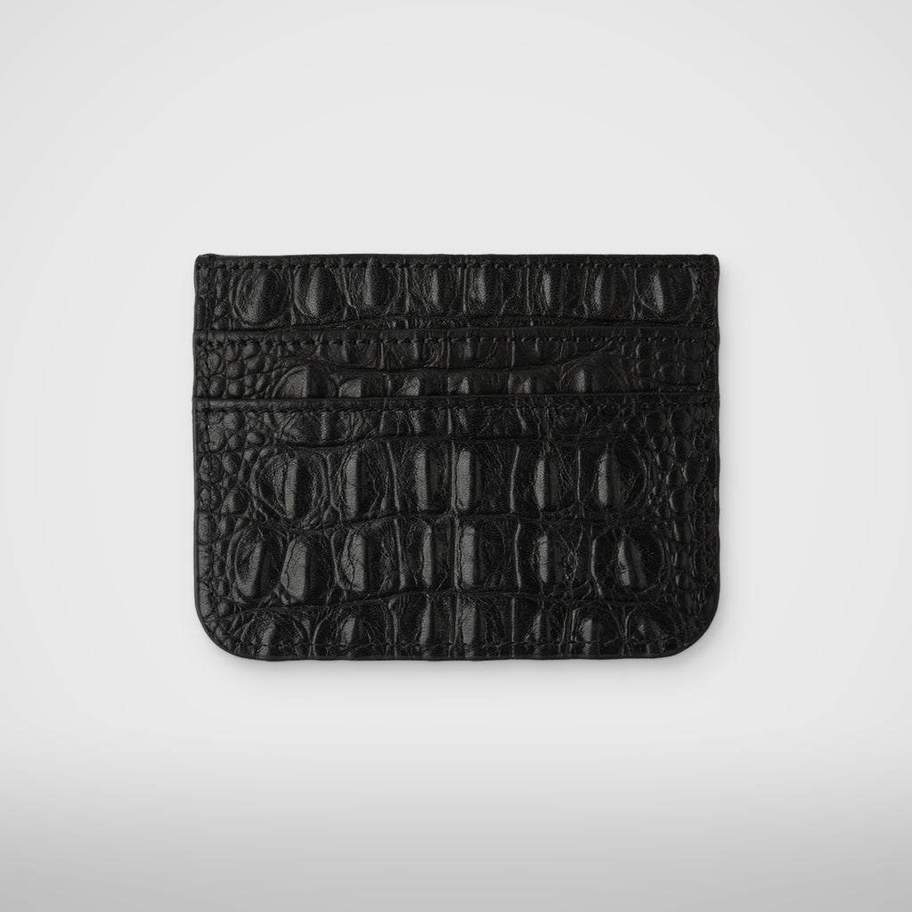 Thug Club TC Crocodile Card Holder in black, view 2 of 2