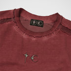 Thug Club Battle Turtle Mesh T-Shirt in red, view 3 of 8
